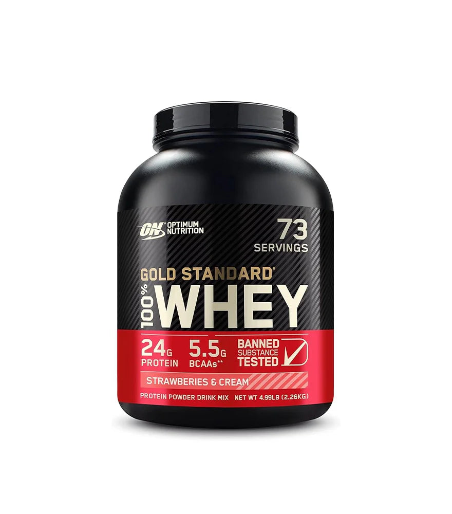 Optimum Nutrition (ON) Gold Standard 100% Whey Protein - 5lbs
