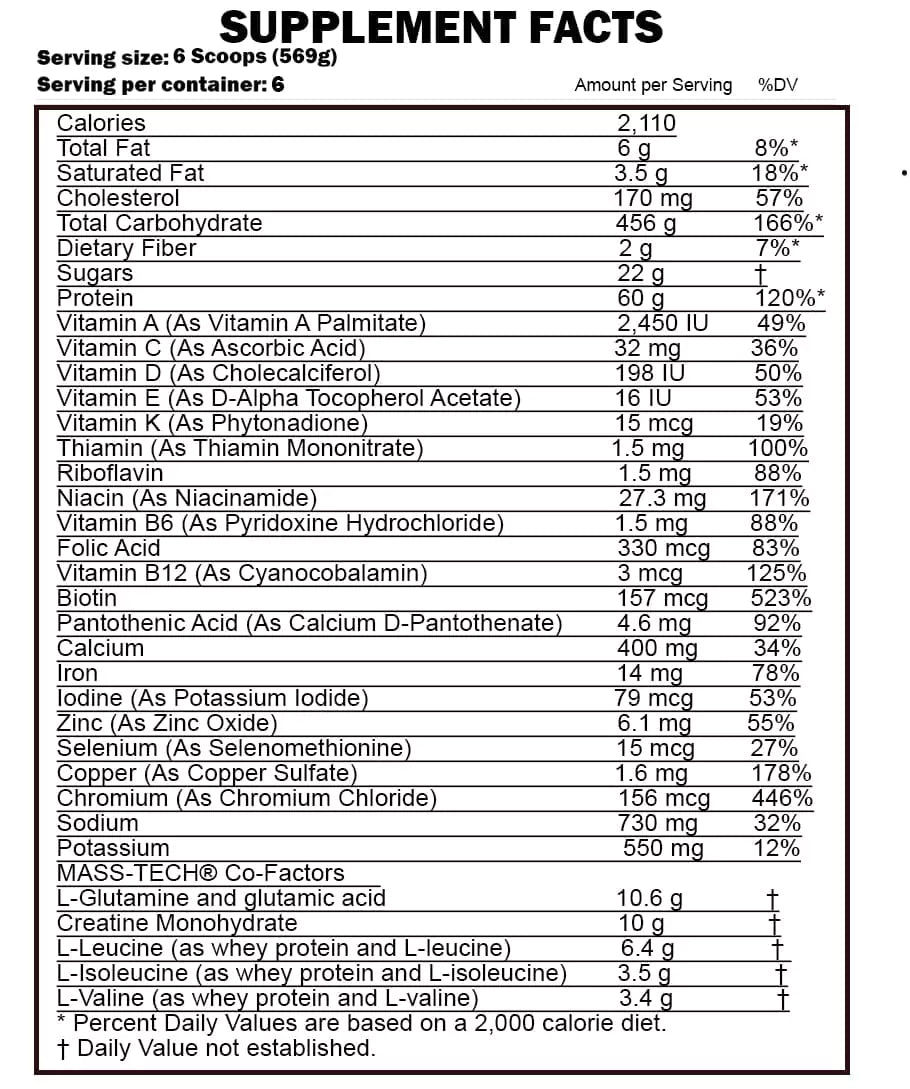 MASS TECH EXTREME 2000