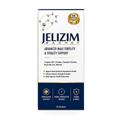 Jelizim Sachet – Advanced Male Fertility & Vitality Support (10 Sachets)