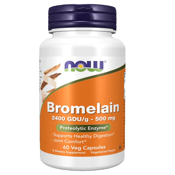 NOW Bromelain 500mg, 60 tablets