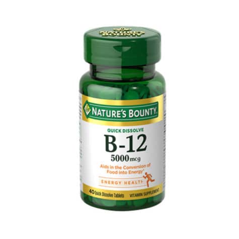Nature's Bounty B12 Quick Dissolve 5000mcg , 40 Tablets