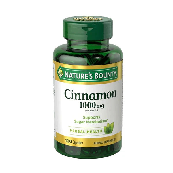 Nature's Bounty Cinnamon 1000mg , 100 Capsules