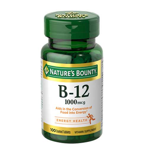 Nature's Bounty Vitamin B12 1000mcg - 100 Tablets