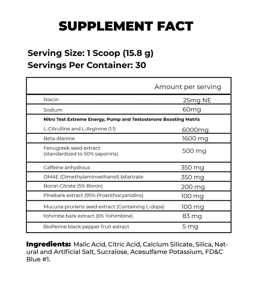 NITROTEST PRE-WORKOUT