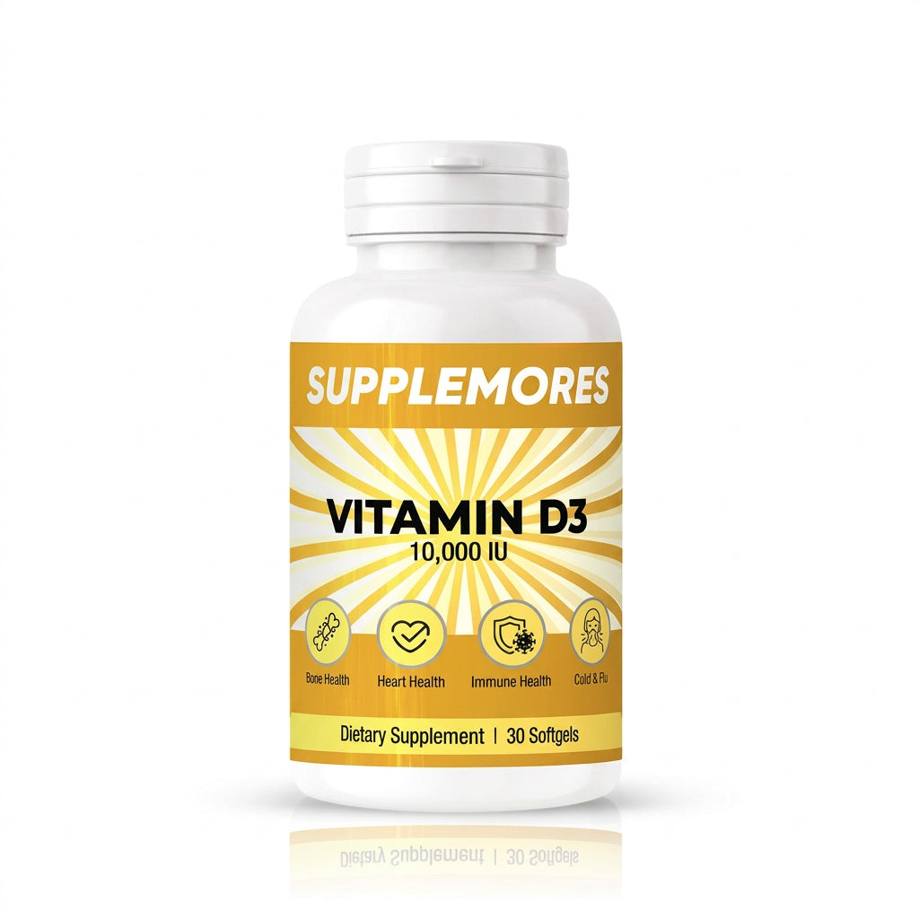 Supplemores Vitamin D3 10,000 IU – Vitamin D Supplement