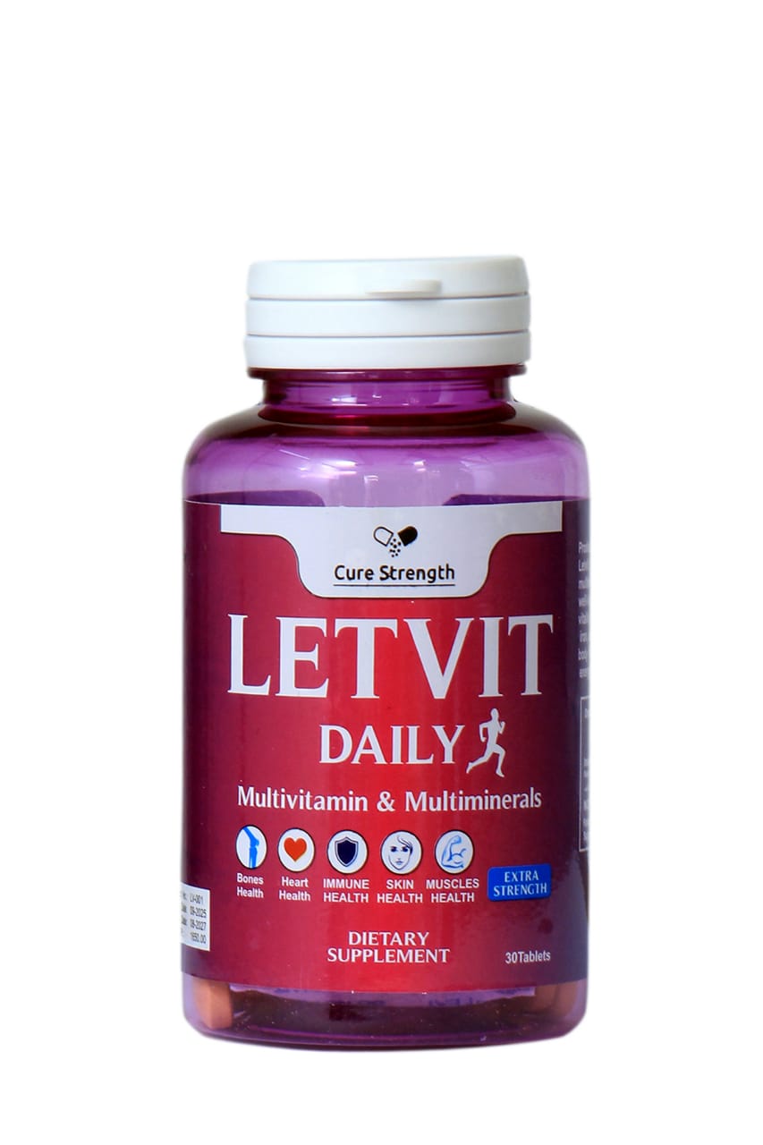 LET VIT Daily Multivitamin & Multimineral Tablets – Extra Strength | For Energy, Immunity, and Overall Wellness (30 Tablets)