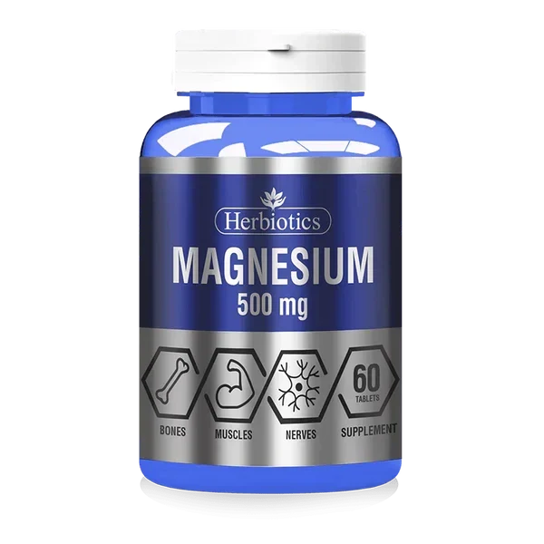 Herbiotics Magnesium 500mg,60 Tablets