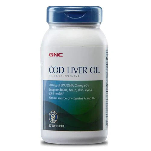 GNC Cod Liver Oil, 90 Softgels