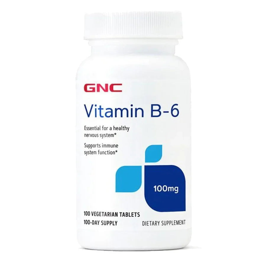 GNC Vitamin B-6 100mg, 100 Tablets