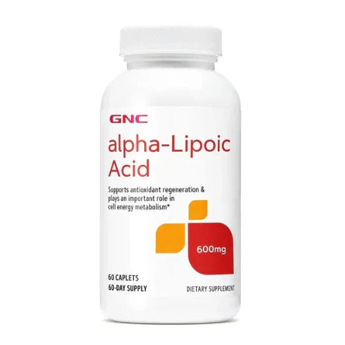 GNC Alpha Lipoic Acid 600mg, 60 Caplets