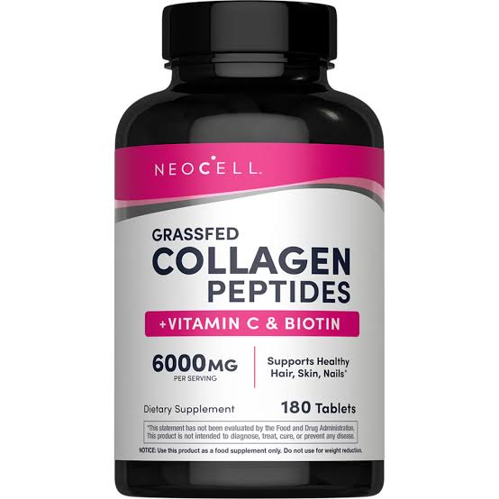 NeoCell grassfed Collagen + Vitamin C & Biotin - 180 Tablets