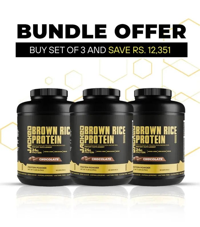 BUNDLE OF 3 - BROWN RICE PROTEIN 74 SERVINGS