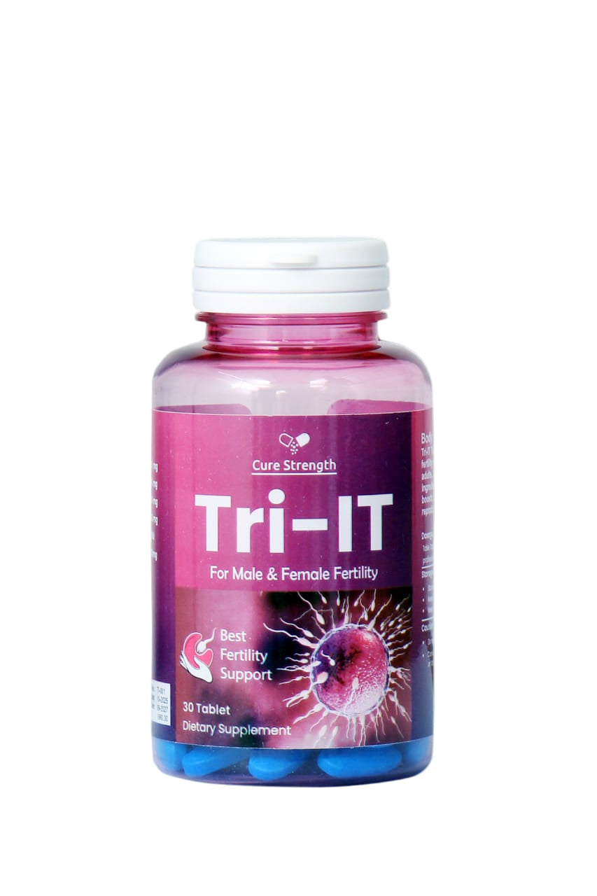 Cure Strength Tri-IT – 30 Tablets | Male & Female Fertility Support Supplement