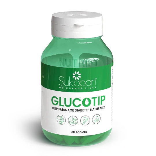 GLUCOTIP – Natural Diabetes Management & Blood Sugar Support Supplement (30 Tablets)