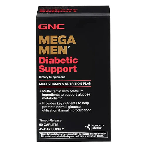 GNC Mega Men Diabetic Support, 90 Caplets