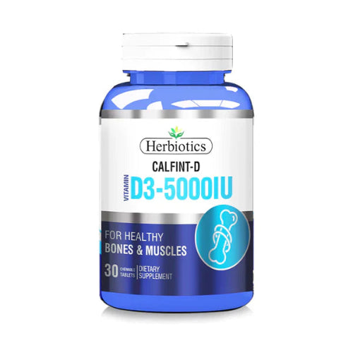 Herbiotics Calfint-D (D3 5000 IU), 30 Chewable Tablets