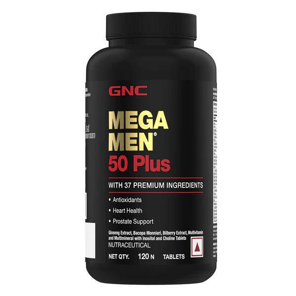 GNC Mega Men 50 Plus Multivitamin,90 Caplets