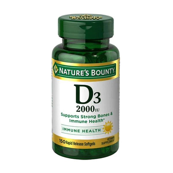 Nature's Bounty Vitamin D3 2000 IU , 150 Softgels