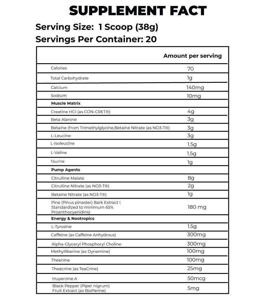 PRE JYM X EXTREME PRE-WORKOUT