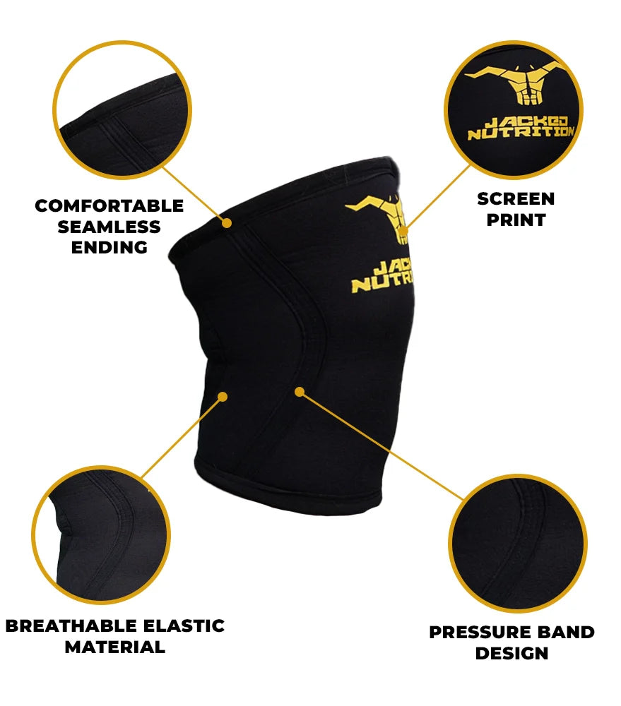 JACKED KNEE SLEEVES - BLACK