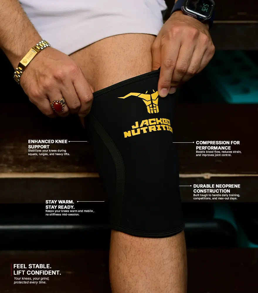 JACKED KNEE SLEEVES - BLACK