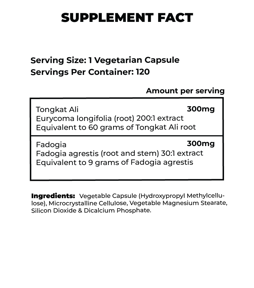 TONGKAT ALI + FODOGIA ULTRA CONCENTRATED