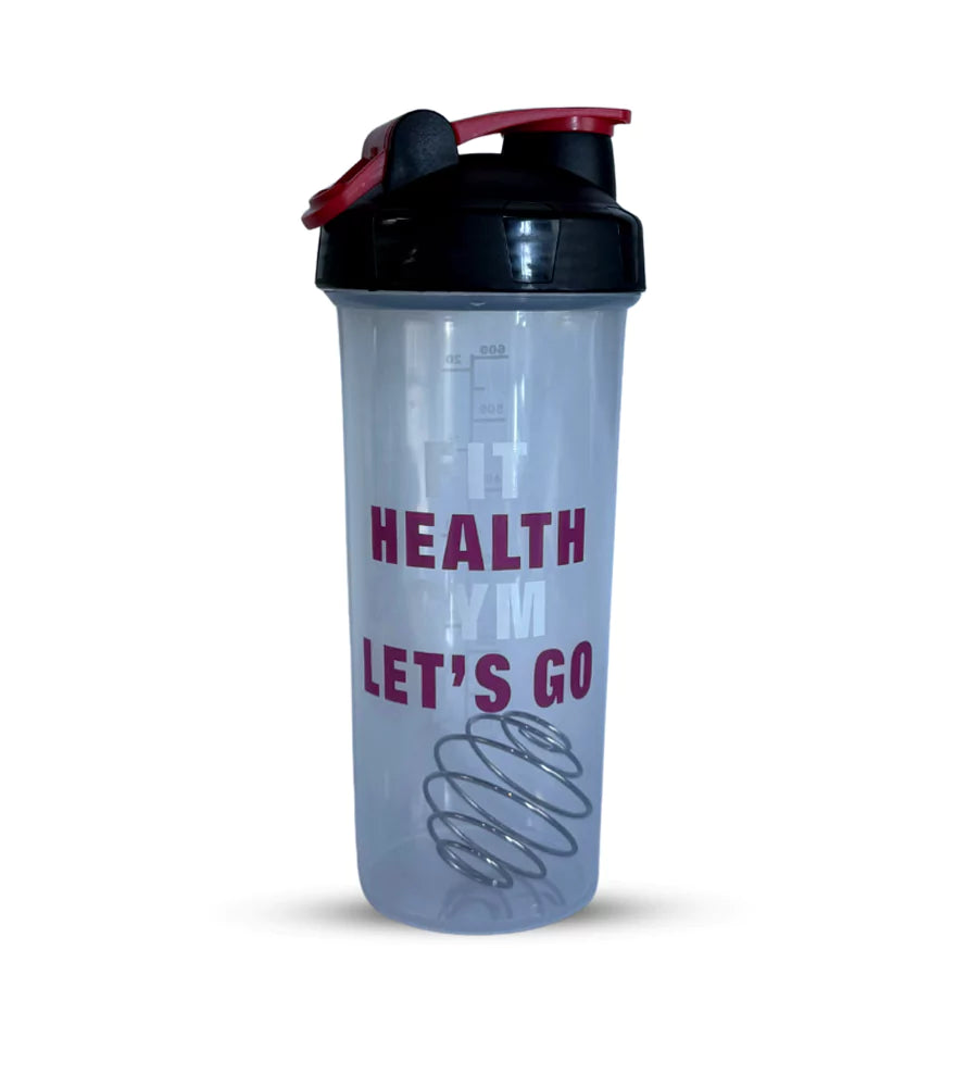 JACKED FIT HEALTH GYM LETS GO SHAKER BOTTLE
